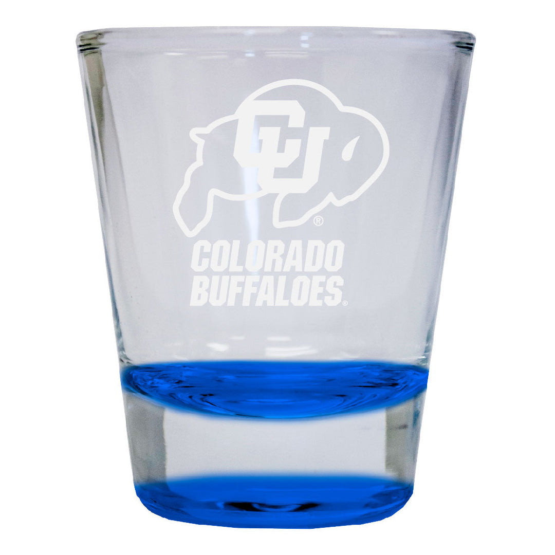 Colorado Buffaloes 2 oz Engraved Shot Glass Round Officially Licensed Collegiate Product Image 2