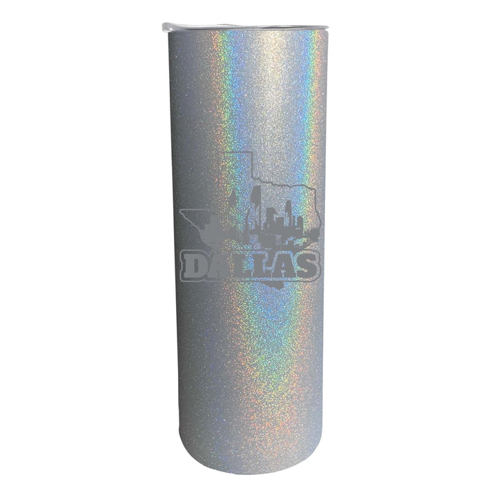 Dallas Texas Souvenir 20 oz Engraved Insulated Stainless Steel Skinny Tumbler Image 6