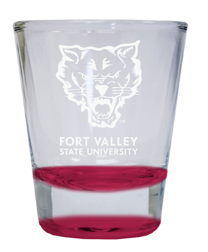 Fort Valley State University 2 oz Engraved Shot Glass Round Officially Licensed Collegiate Product Image 3