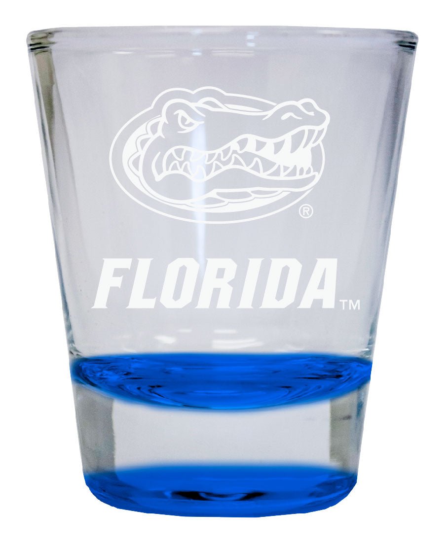 Florida Gators 2 oz Engraved Shot Glass Round Officially Licensed Collegiate Product Image 1