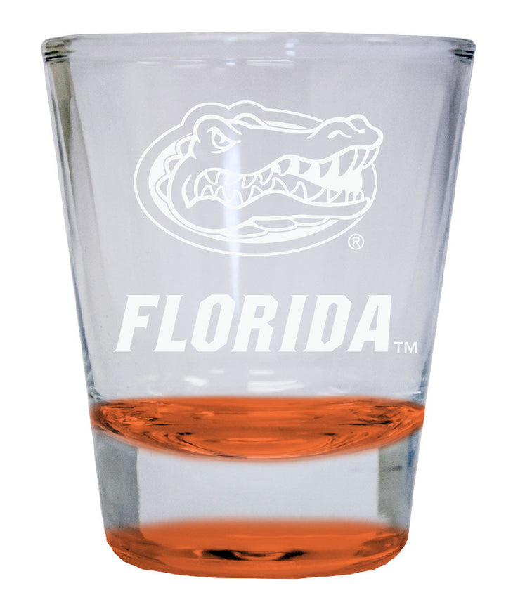 Florida Gators 2 oz Engraved Shot Glass Round Officially Licensed Collegiate Product Image 3