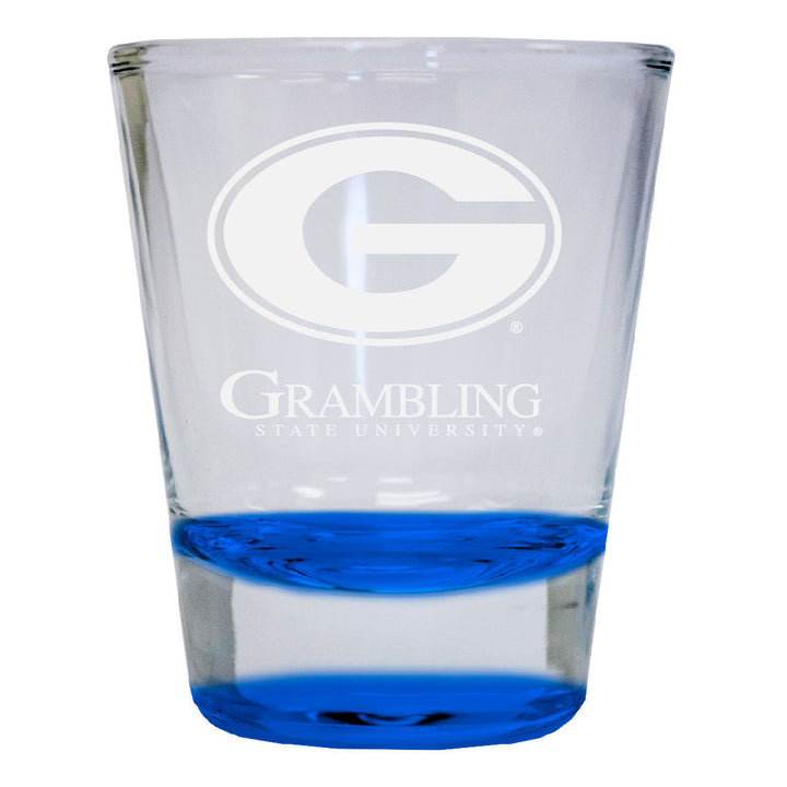 Grambling State Tigers 2 oz Engraved Shot Glass Round Officially Licensed Collegiate Product Image 1