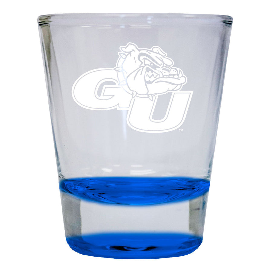 Gonzaga Bulldogs 2 oz Engraved Shot Glass Round Officially Licensed Collegiate Product Image 1