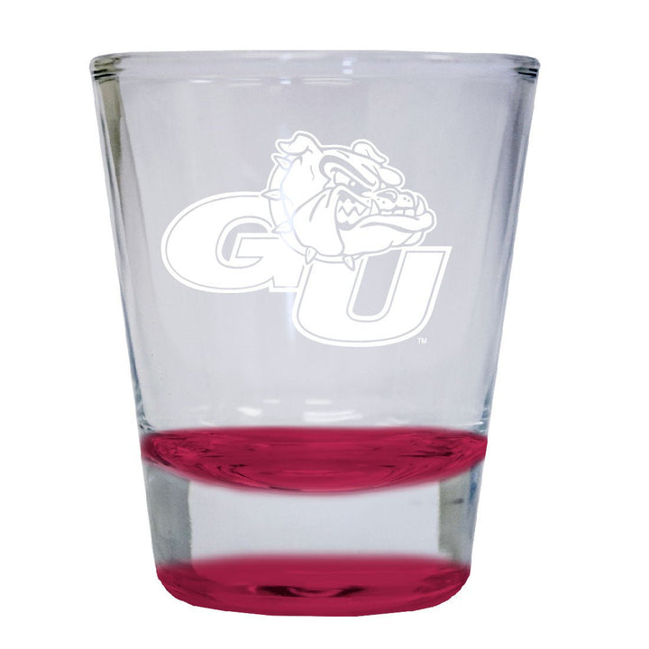 Gonzaga Bulldogs 2 oz Engraved Shot Glass Round Officially Licensed Collegiate Product Image 1