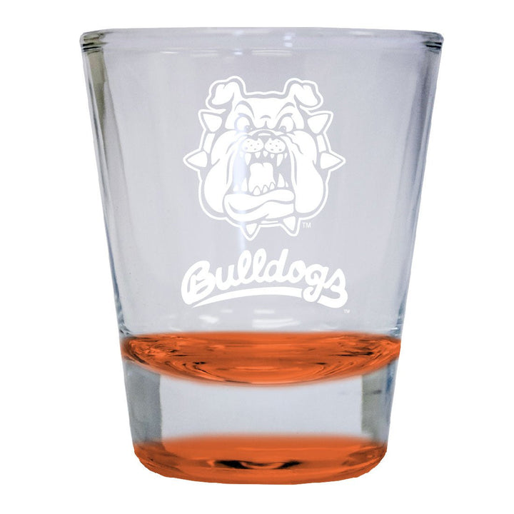 Fresno State Bulldogs 2 oz Engraved Shot Glass Round Officially Licensed Collegiate Product Image 2