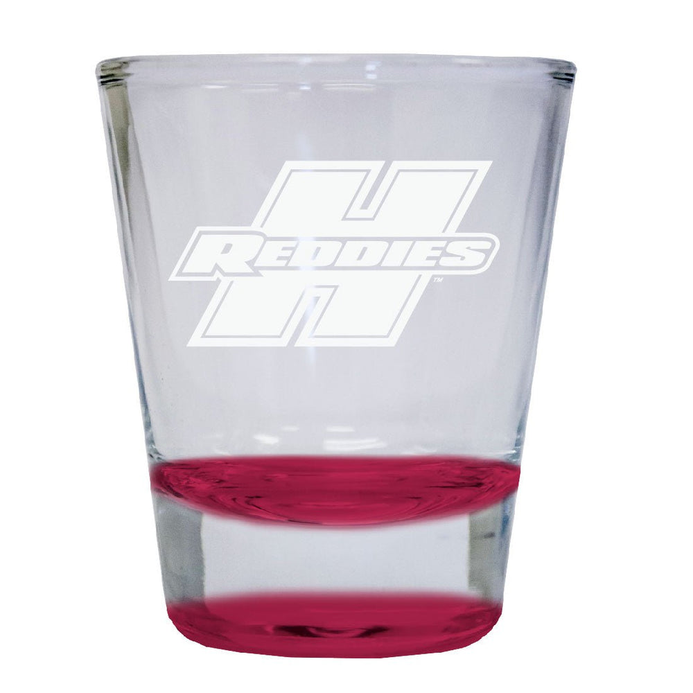 Henderson State Reddies 2 oz Engraved Shot Glass Round Officially Licensed Collegiate Product Image 2