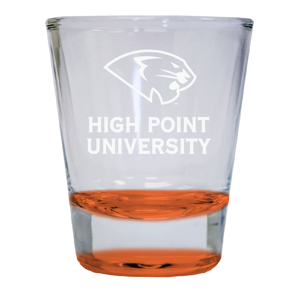 High Point University 2 oz Engraved Shot Glass Round Officially Licensed Collegiate Product Image 2