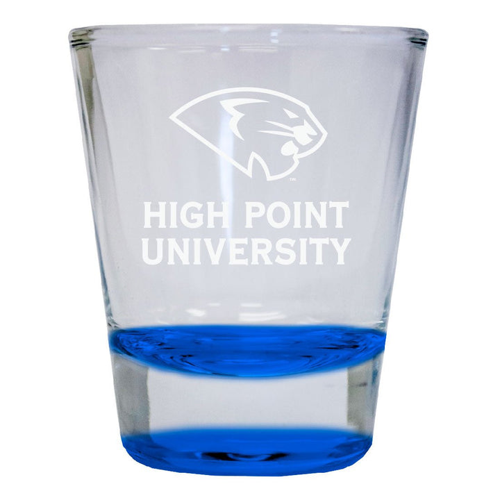 High Point University 2 oz Engraved Shot Glass Round Officially Licensed Collegiate Product Image 1