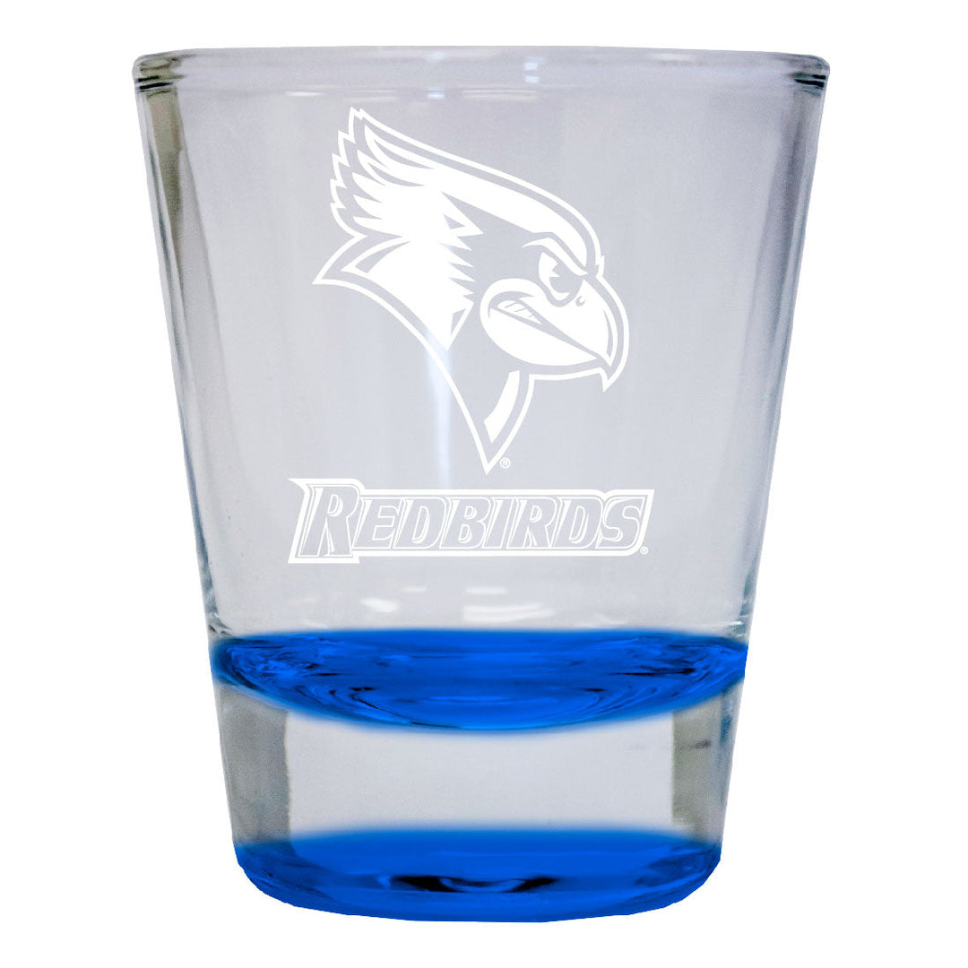 Illinois State Redbirds 2 oz Engraved Shot Glass Round Officially Licensed Collegiate Product Image 3