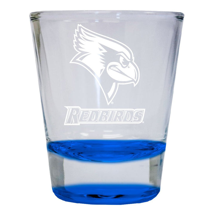 Illinois State Redbirds 2 oz Engraved Shot Glass Round Officially Licensed Collegiate Product Image 1