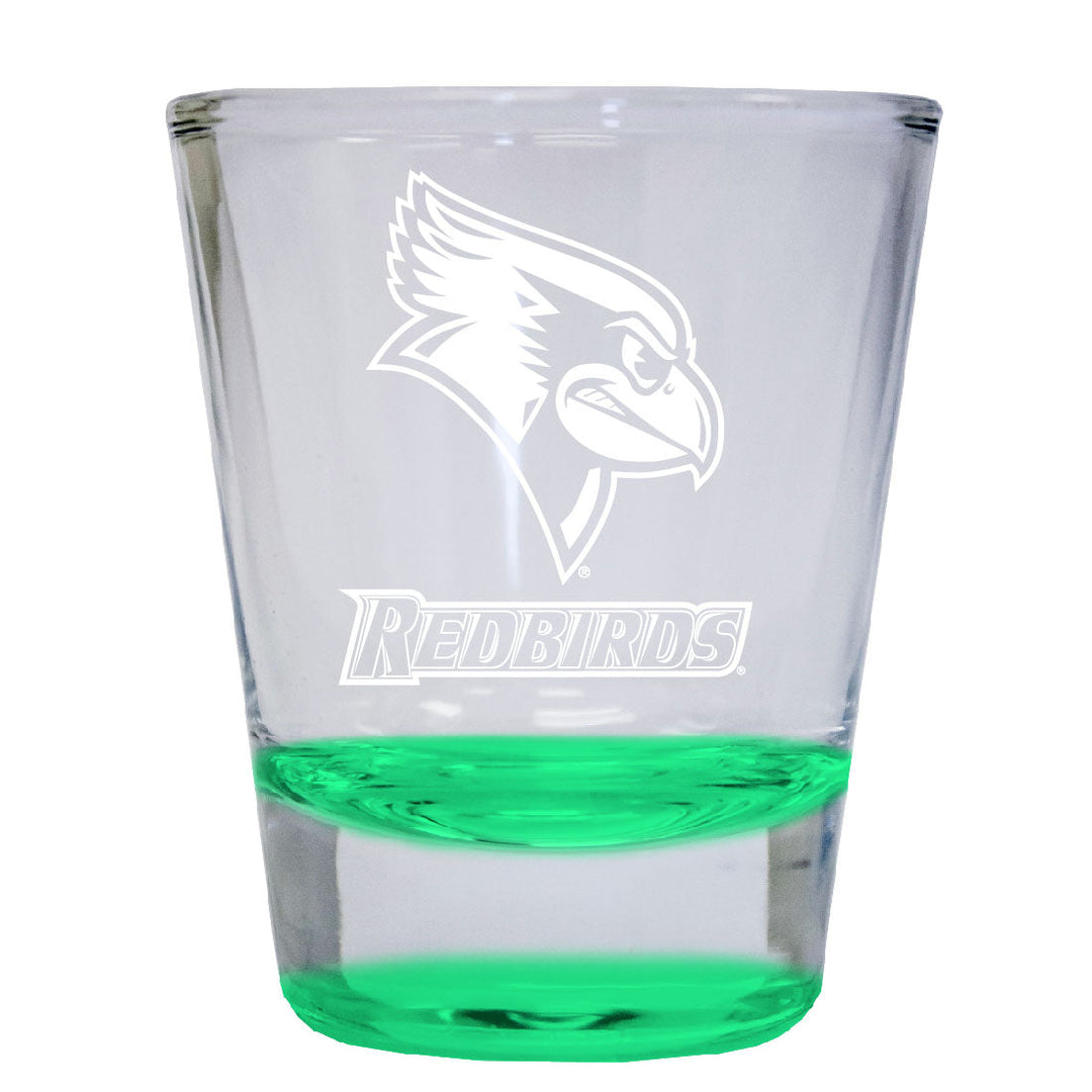 Illinois State Redbirds 2 oz Engraved Shot Glass Round Officially Licensed Collegiate Product Image 4