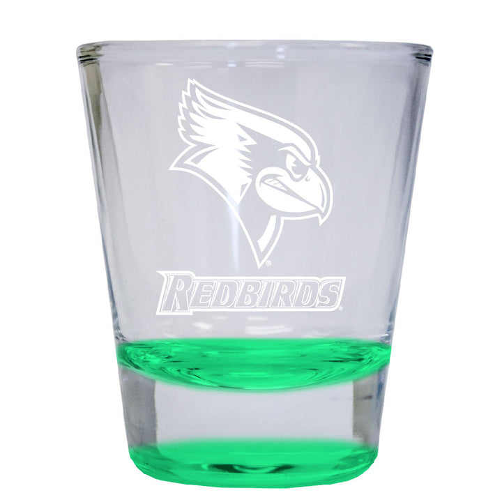 Illinois State Redbirds 2 oz Engraved Shot Glass Round Officially Licensed Collegiate Product Image 4