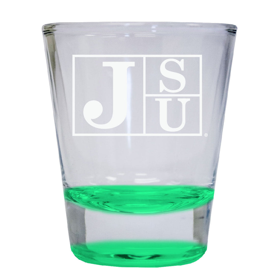 Jackson State University 2 oz Engraved Shot Glass Round Officially Licensed Collegiate Product Image 1