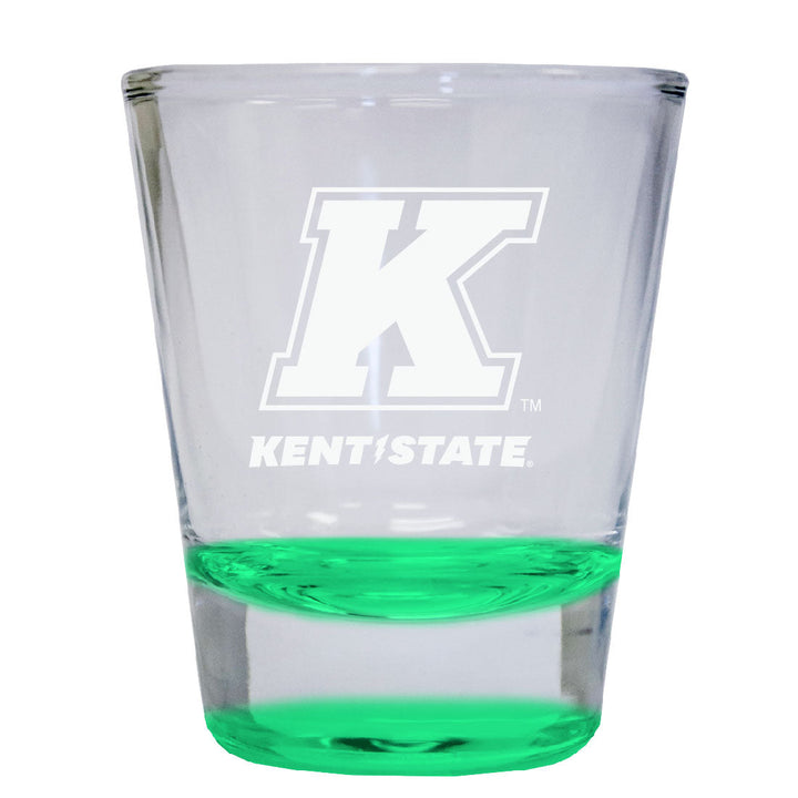 Kent State University 2 oz Engraved Shot Glass Round Officially Licensed Collegiate Product Image 1