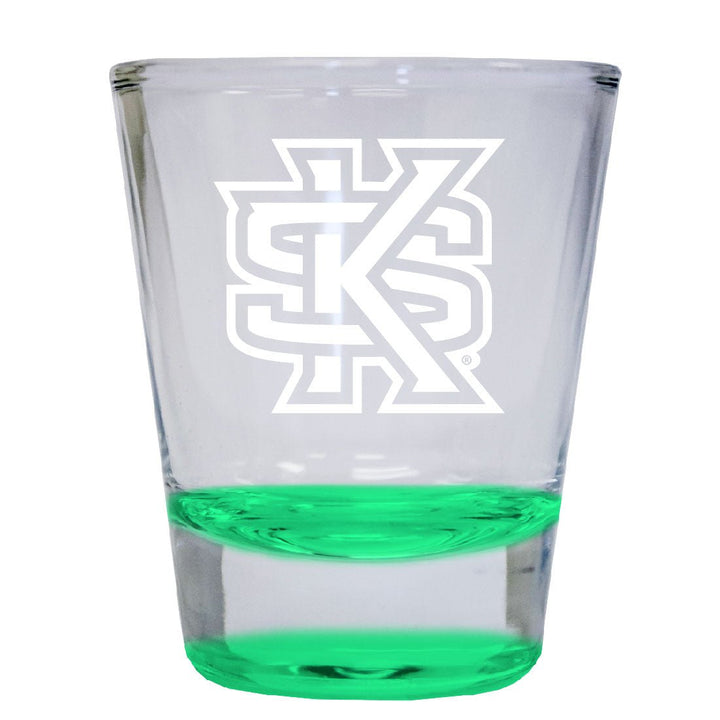 Kennesaw State University 2 oz Engraved Shot Glass Round Officially Licensed Collegiate Product Image 3