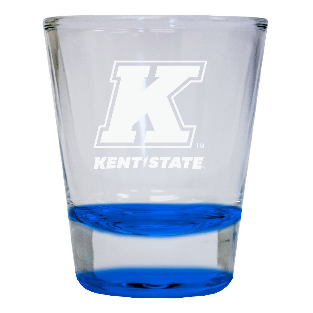 Kent State University 2 oz Engraved Shot Glass Round Officially Licensed Collegiate Product Image 1