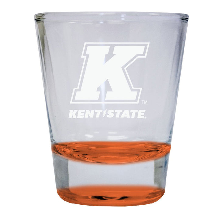 Kent State University 2 oz Engraved Shot Glass Round Officially Licensed Collegiate Product Image 1