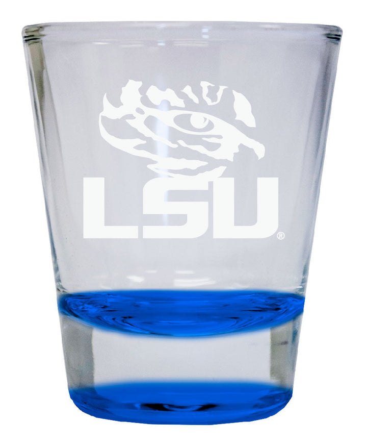 LSU Tigers 2 oz Engraved Shot Glass Round Officially Licensed Collegiate Product Image 3