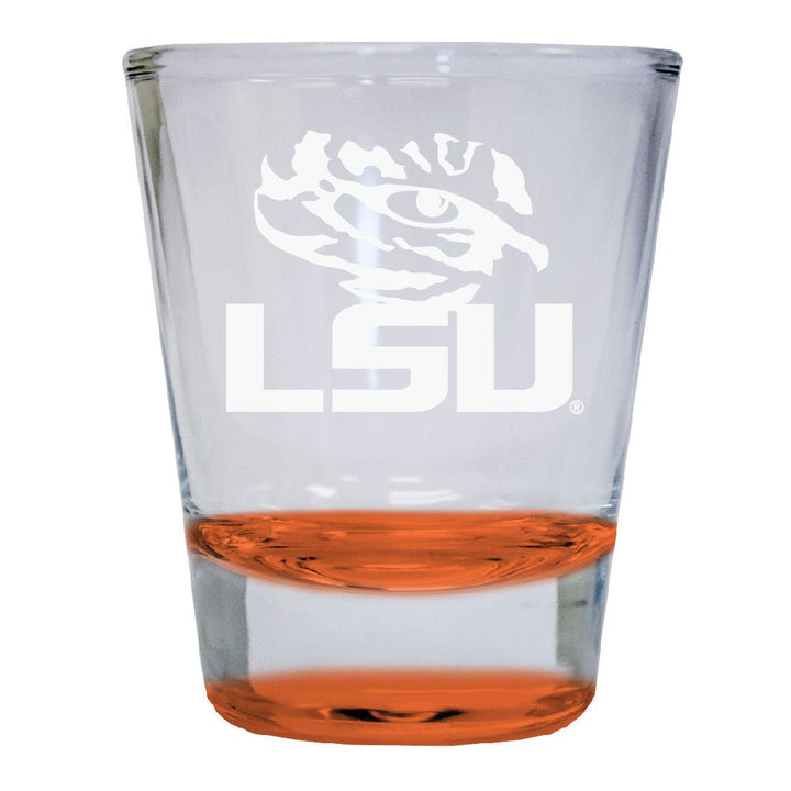 LSU Tigers 2 oz Engraved Shot Glass Round Officially Licensed Collegiate Product Image 4