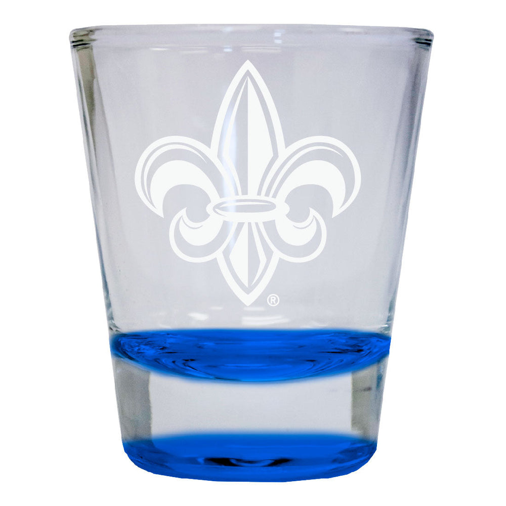 Louisiana at Lafayette 2 oz Engraved Shot Glass Round Officially Licensed Collegiate Product Image 2