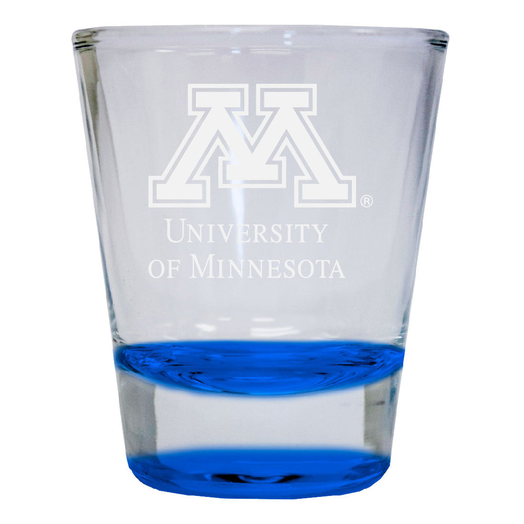 Minnesota Gophers 2 oz Engraved Shot Glass Round Officially Licensed Collegiate Product Image 2