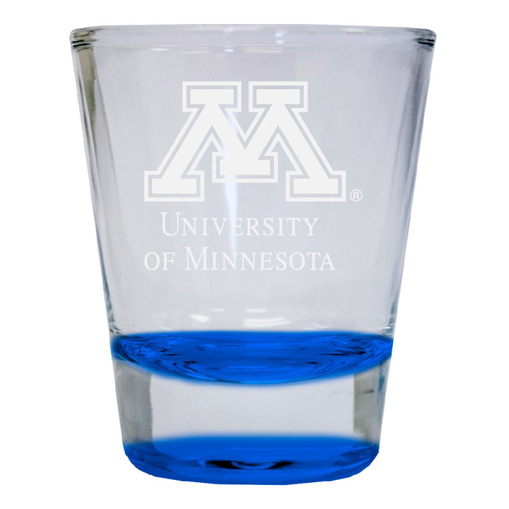 Minnesota Gophers 2 oz Engraved Shot Glass Round Officially Licensed Collegiate Product Image 2