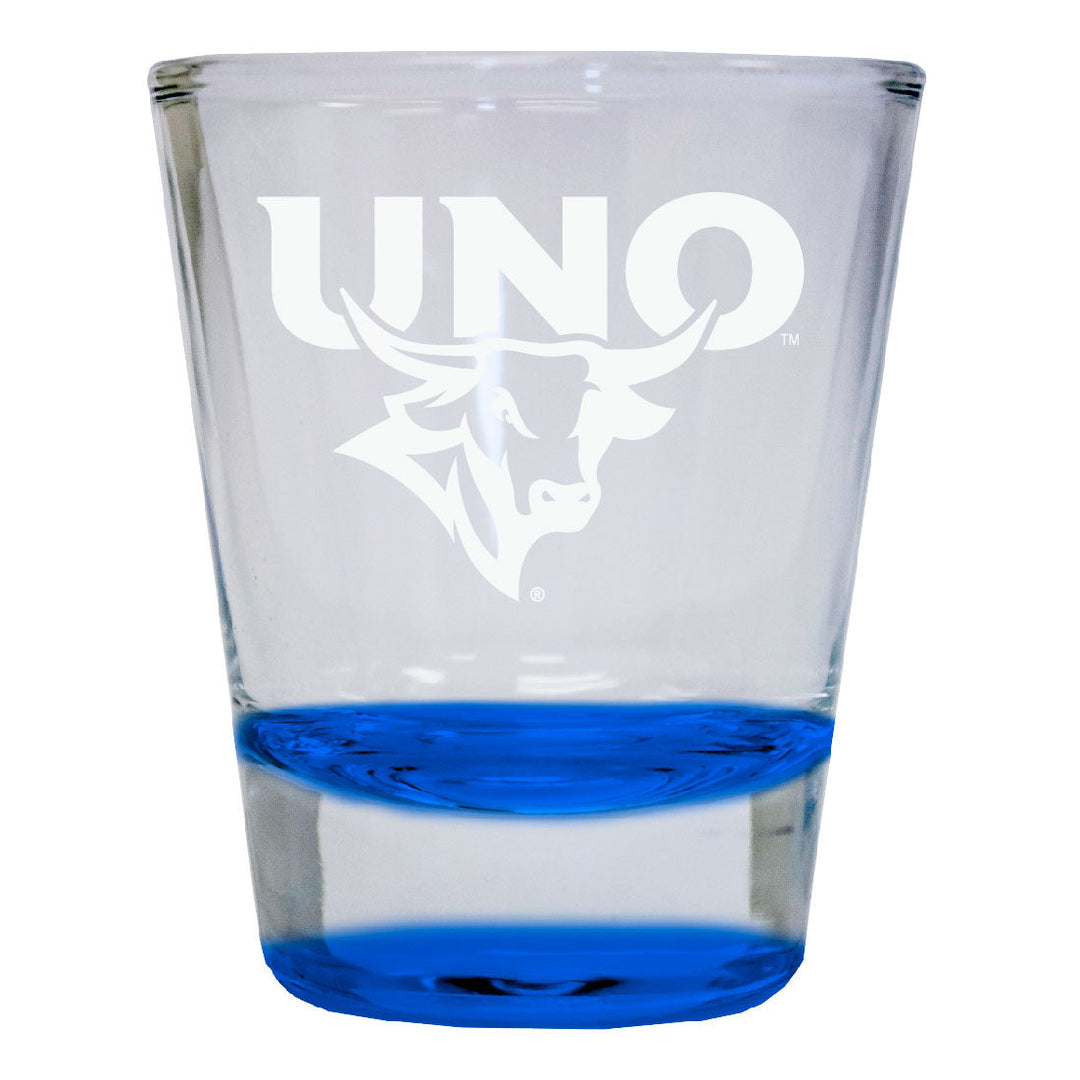 Nebraska at Omaha 2 oz Engraved Shot Glass Round Officially Licensed Collegiate Product Image 4