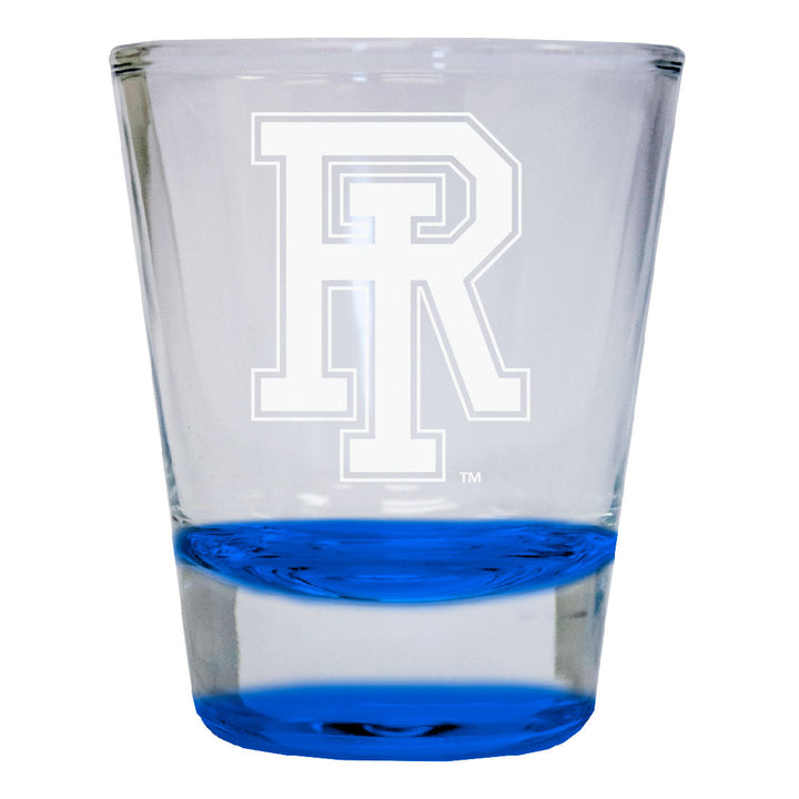 Rhode Island University 2 oz Engraved Shot Glass Round Officially Licensed Collegiate Product Image 4