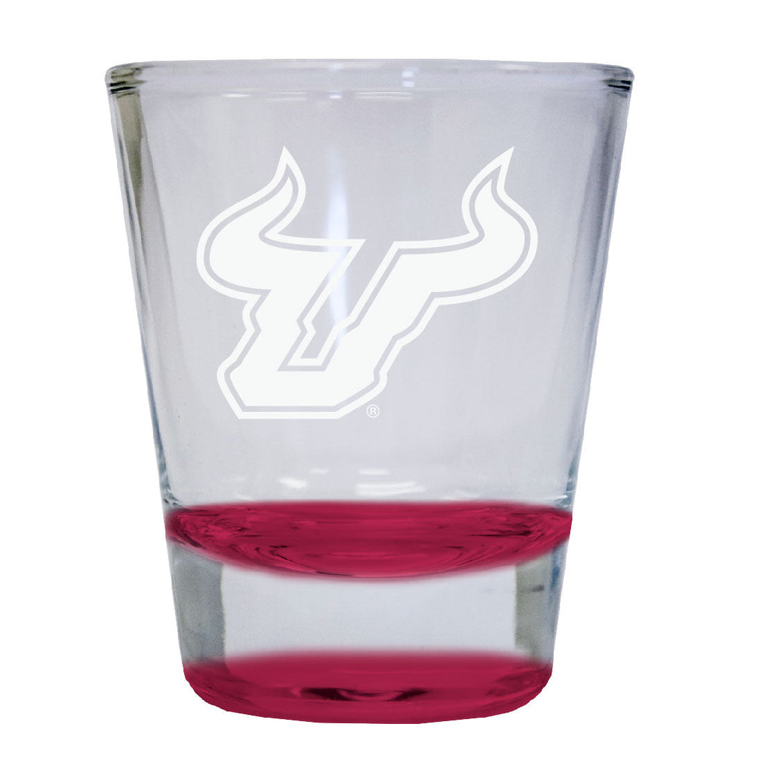 South Florida Bulls 2 oz Engraved Shot Glass Round Officially Licensed Collegiate Product Image 4