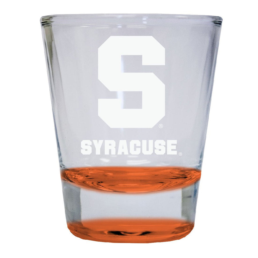 Syracuse 2 oz Engraved Shot Glass Round Officially Licensed Collegiate Product Image 1