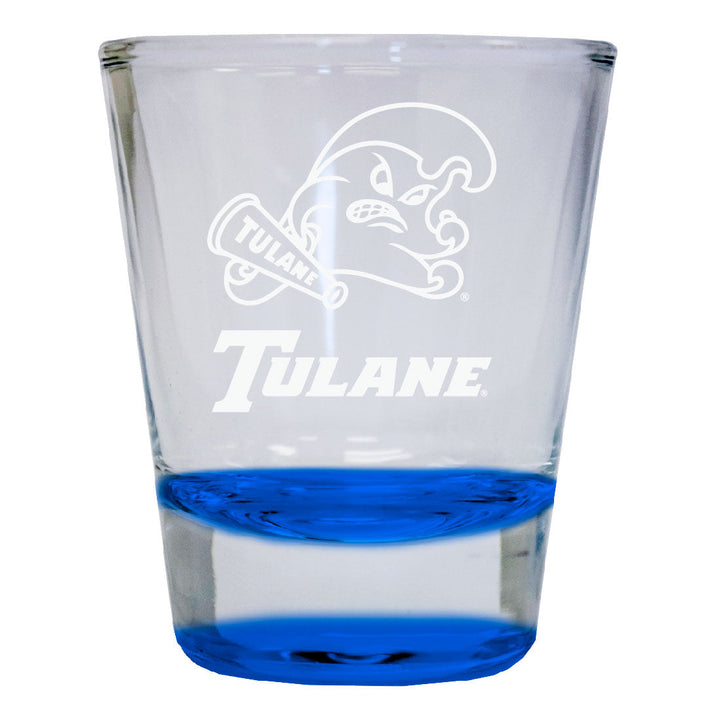 Tulane University Wave 2 oz Engraved Shot Glass Round Officially Licensed Collegiate Product Image 3