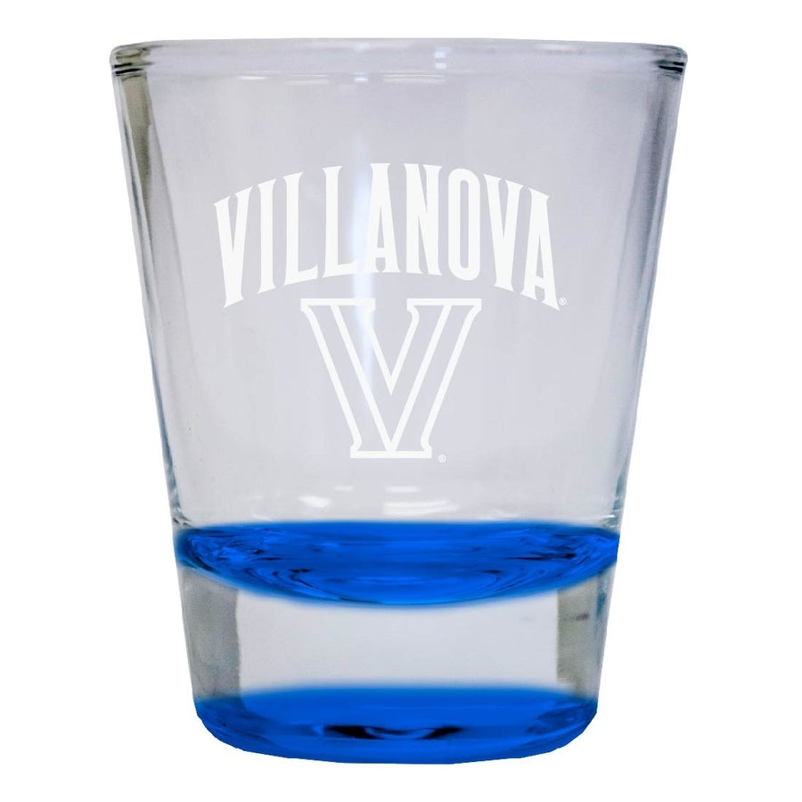 Villanova Wildcats 2 oz Engraved Shot Glass Round Officially Licensed Collegiate Product Image 1