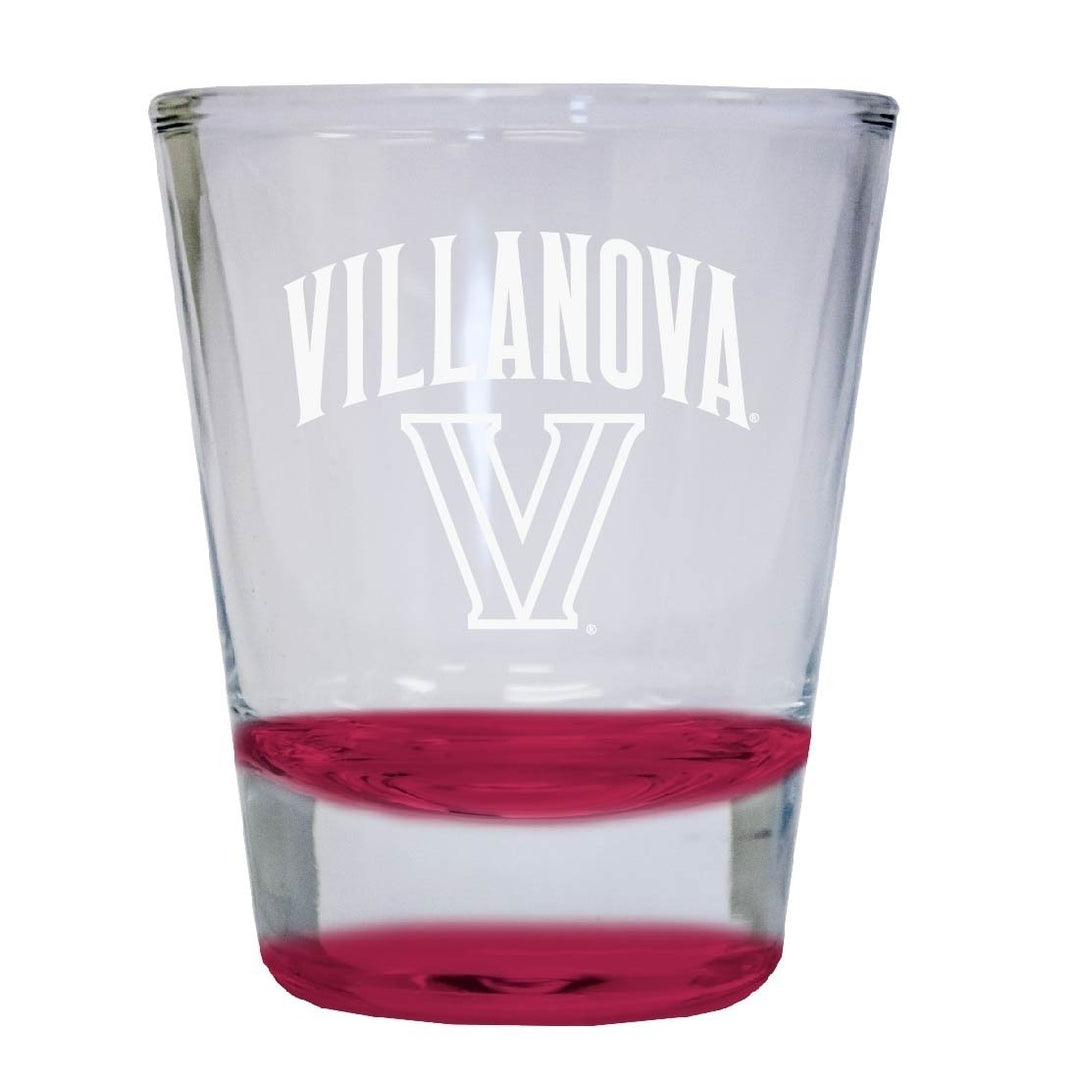 Villanova Wildcats 2 oz Engraved Shot Glass Round Officially Licensed Collegiate Product Image 1