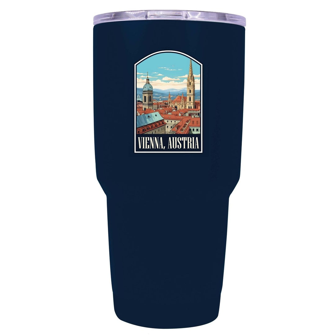 Vienna Austria Design B Souvenir 24 oz Insulated Stainless Steel Tumbler Image 4