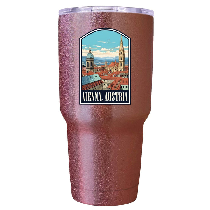 Vienna Austria Design B Souvenir 24 oz Insulated Stainless Steel Tumbler Image 4