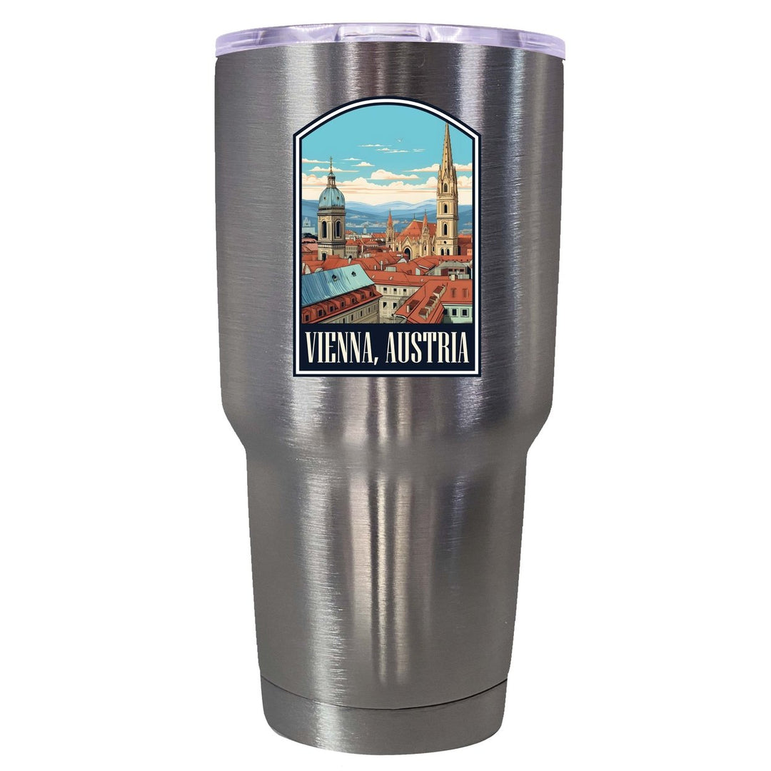 Vienna Austria Design B Souvenir 24 oz Insulated Stainless Steel Tumbler Image 1