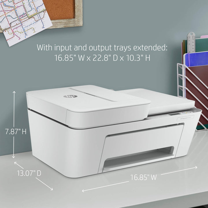 HP Deskjet Inkjet Printer White- Image 4