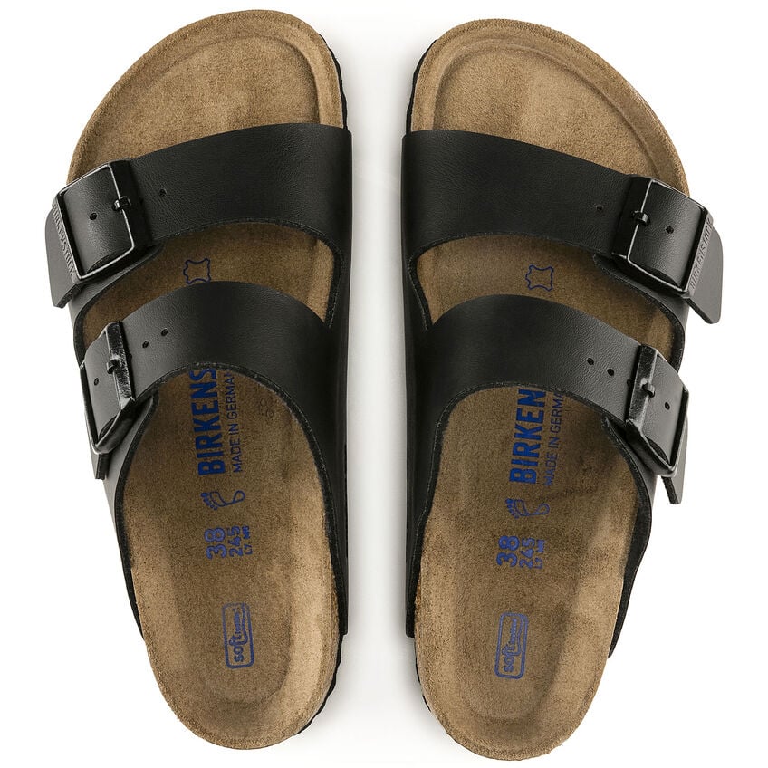 BIRKENSTOCK Unisex Arizona Soft Footbed Black Birko-Flor - 0551251 and 0551253 BLACK Image 4