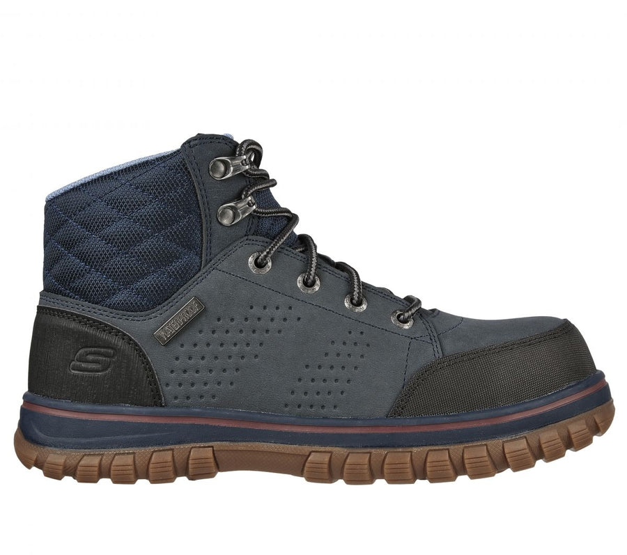 SKECHERS WORK Womens McColl Composite Toe Waterproof Work Boot Navy/Black - 108004-NVBK NAVY/BLACK Image 1