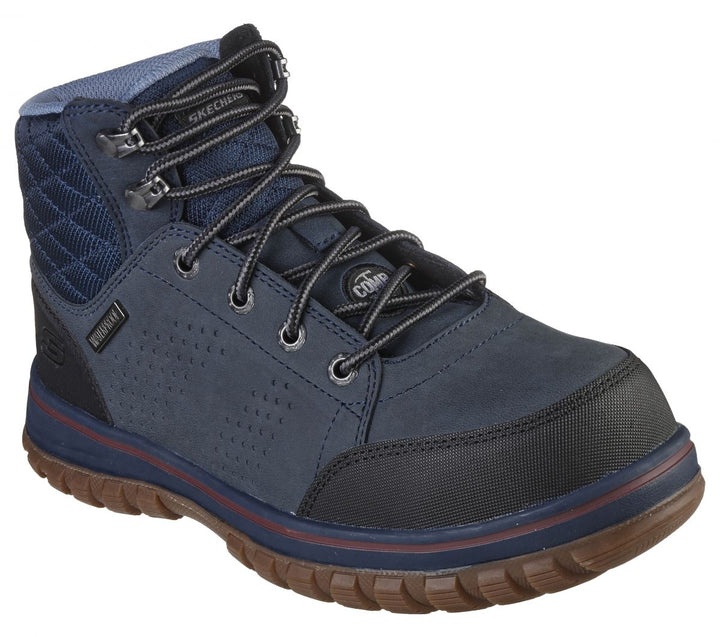 SKECHERS WORK Womens McColl Composite Toe Waterproof Work Boot Navy/Black - 108004-NVBK NAVY/BLACK Image 2