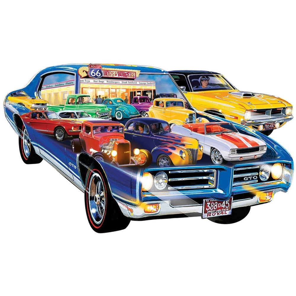 Contours - Road Trippin 1000 Piece Shaped Jigsaw Puzzle Image 2
