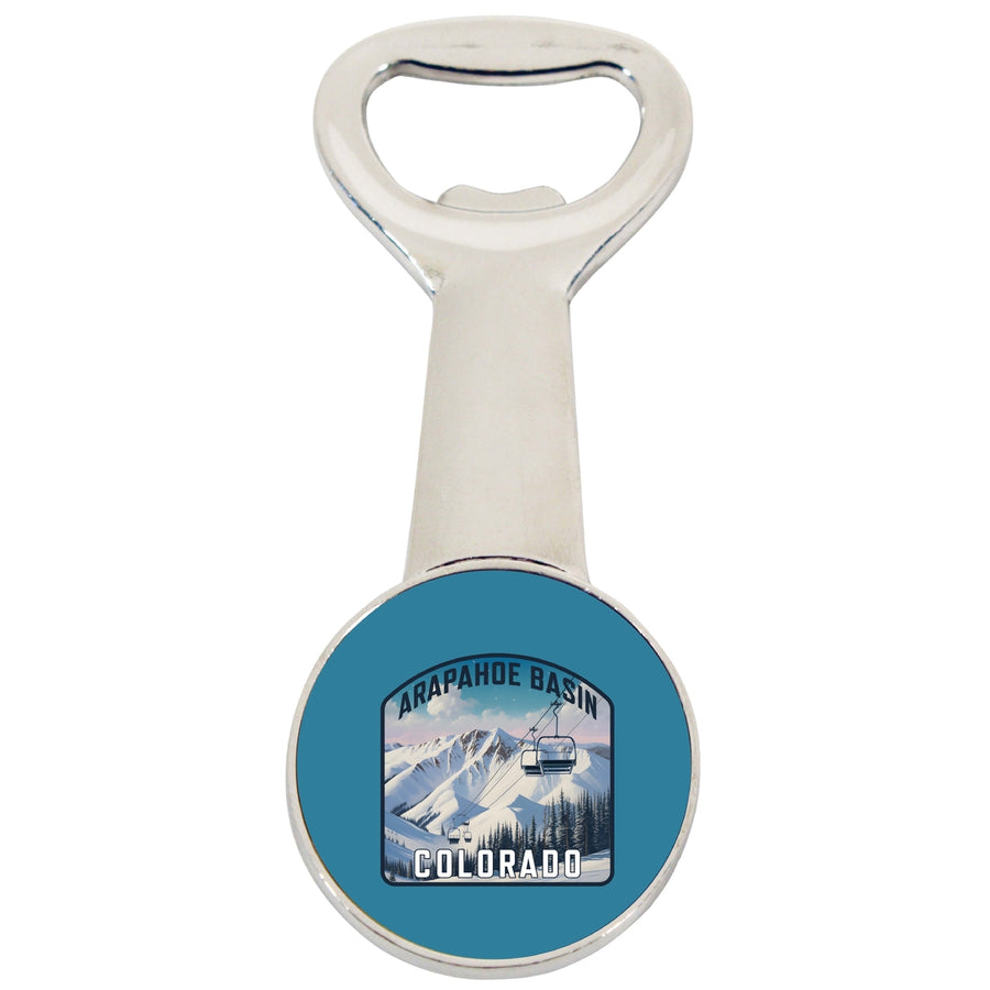 Arapahoe Basin Design B Souvenir Magnetic Bottle Opener Image 1