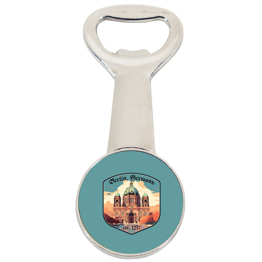 Berlin Germany Design B Souvenir Magnetic Bottle Opener Image 1