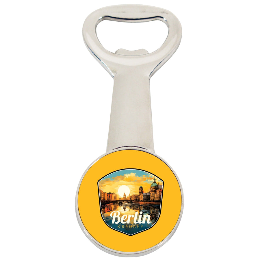 Berlin Germany Design C Souvenir Magnetic Bottle Opener Image 1