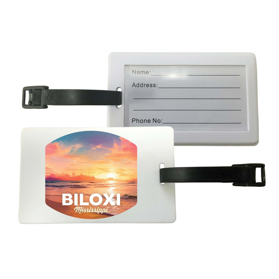 Biloxi Mississippi Design B Souvenir Luggage Tag Image 1