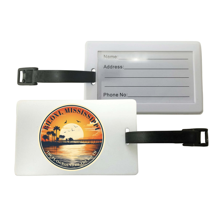 Biloxi Mississippi Design A Souvenir Luggage Tag Image 1