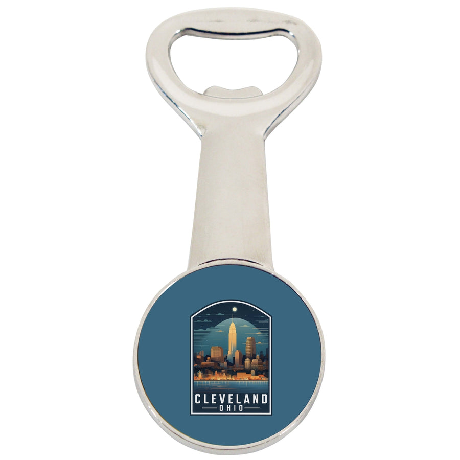 Cleveland Ohio Design A Souvenir Magnetic Bottle Opener Image 1