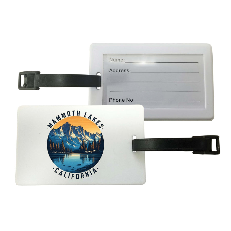 Mammoth Lakes California Design B Souvenir Luggage Tag Image 1