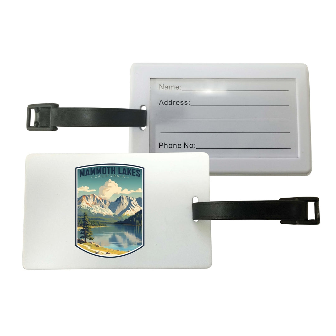 Mammoth Lakes California Design C Souvenir Luggage Tag Image 1