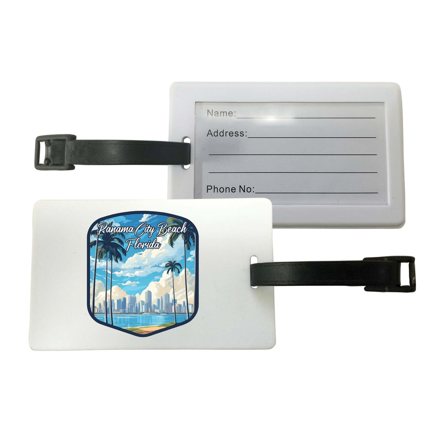 Panama City Beach Florida Design B Souvenir Luggage Tag Image 1